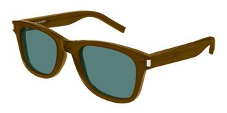 Saint Laurent SL 51 084 Mens Sunglasses Brown Size 50 - Free RX Lenses - Free RX Lenses