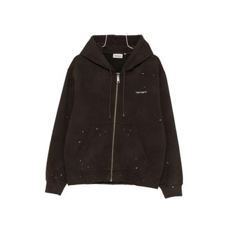 Carhartt Work in Progress Paint-splatter Zip-up Hoodie