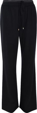 Lorena Antoniazzi Trainingsbroek van scheerwol - Zwart