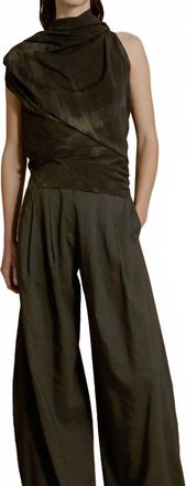 Cortana Dye Top In Maltinto Black Green