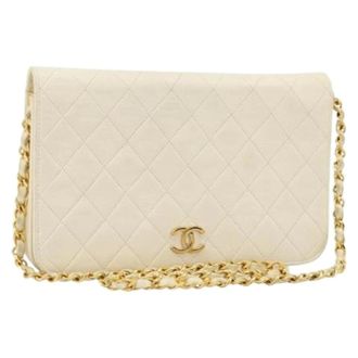 Chanel Pre-owned Shoulder Bags, female, White, Size: ONE SIZE Pre-owned Vintage Shoulder Bag