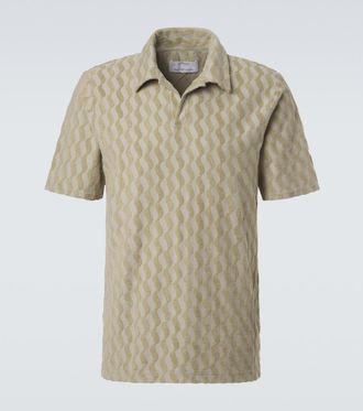 Frescobol Carioca Faustino jacquard terry polo shirt