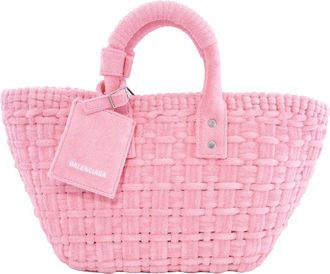 Balenciaga Sweet Pink Bistro XS Basket Tote Bag