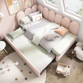 Matteo 3FT Single Sofa Bed 90X190Cm, Bed With Metal Slatted Frame in Pink