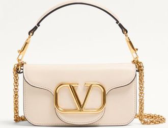 Valentino Garavani Valentino Garavani Loc&ograve; Small Shoulder Bag In Calfskin Wo