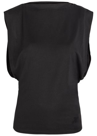 Jacquemus Le Marcel Moisson Open-back Paper-blend top - Black - S (UK8-10 / S)