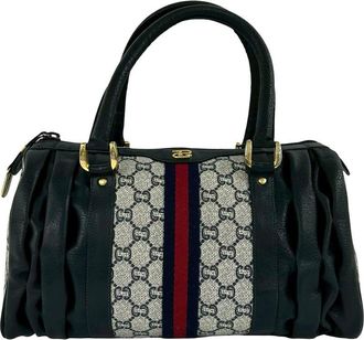 Gucci Pre-owned Gucci GG Supreme Plus Web Boston Bag Ladies XIQFEWM3DQERCXX1