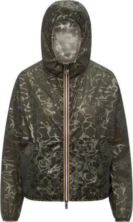 K-Way Laurette Super Light Lami Double - Dames - Regenjassen - Groen - M - Nylon - Jassen