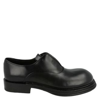 Ferragamo Fanni Lace Up Leather Loafers, Size 10