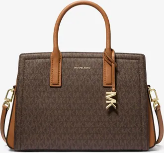Michael Kors Laila Medium Signature Logo Satchel