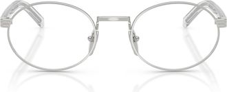 Prada 0pr B55v Round Metal Frame Eyeglasses