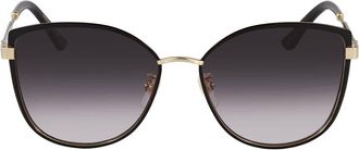 Gucci Grey Gradient Cat Eye Ladies Sunglasses GG0589SK 001 57