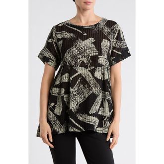 Patrizia Luca Draped Grommet T-Shirt in Black at Nordstrom Rack, Size X-Large