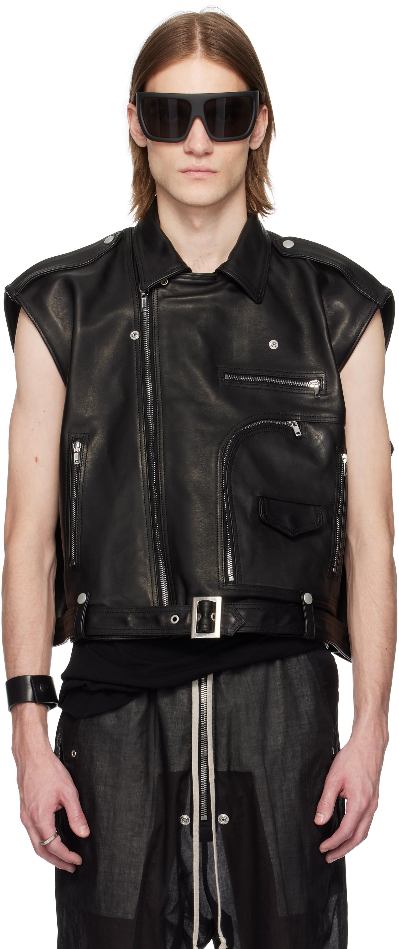 Black Rick Owens Leather Vests: Shop up to −45% | Stylight