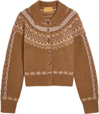 Guest In Residence Cloud Chalet Fair Isle Wool-blend Cardigan - Beige - S (UK8-10 / S)
