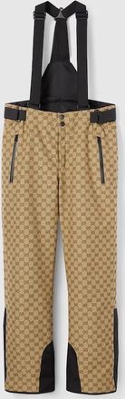 Gucci GG Technical Fabric Jacquard Pants, Size XL, Beige, Ready-to-wear