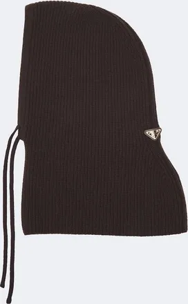 Prada Ribbed-knit wool and cashmere hood