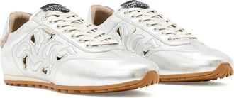 AllSaints Liam Western Sneaker in Silver Shine at Nordstrom, Size 11Us