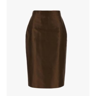 Max Mara Pencil Skirts, female, Brown, Size: 2XS Mstegoista