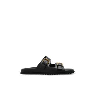 Dolce & Gabbana Leren laarzen - Dames - Sandalen - Zwart - 38 EU - Leer - Schoenen