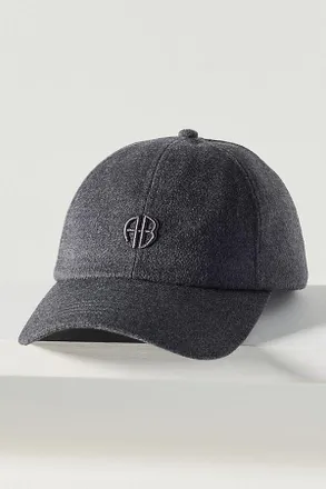 Anine Bing Jeremy 100% Wool Baseball Cap