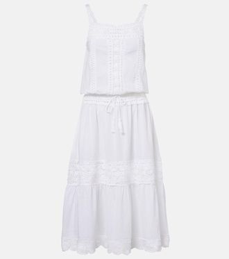 Anna Kosturova Manor crochet cotton midi dress