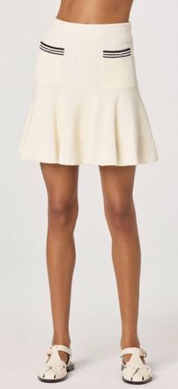 Astr Dynasty Sweater Skirt In Ivory