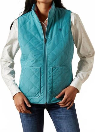 Ariat Womens Dilon Reversible Insulated Vest In Teal