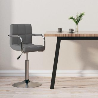 vidaXL Taburete De Cocina De Tela Gris Claro Vidaxl