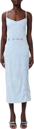 Diesel D-Ony Midi-jurk - Dames - Jurken - Blauw - Maat: L Katoen