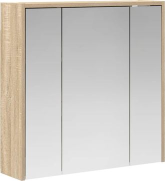 vidaXL Armario Con Espejo De Ba&ntilde;o Roble Sonoma 63,5 X 16 X 62,5 Cm Vidaxl