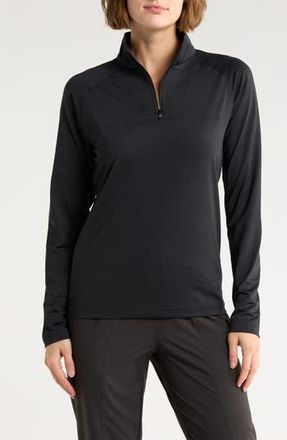 Swannies Cook Quarter Zip Pullover in Black at Nordstrom Rack, Size Small