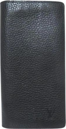Louis Vuitton Portafoglio lungo Portefeuille Brazza Taurillon Pre-owned - - Pre-owned - Uomo - Nero - ONE SIZE