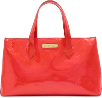 Louis Vuitton Rose Pop Monogram Vernis Handbag Tote Bag (Pre-Owned)