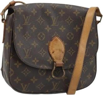 Louis Vuitton Pre-owned Monogram Canvas Schoudertas - Dames - Vintage Schoudertas - Bruin - ONE Size - Leer - Vintage