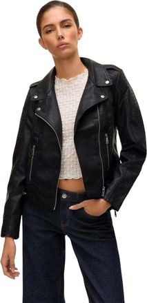 Vero Moda Kerriultra-motorjas voor dames (Zwart)