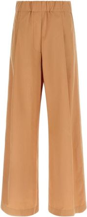 Dries Van Noten Pila Pants - Dames - Wijde Broeken - Beige - S - Katoen - Broeken