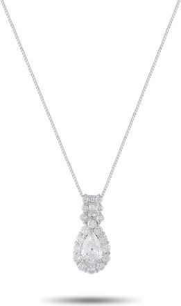 Luxury Bazaar Platinum 1.98ct Diamond Pendant Necklace MF01-071426