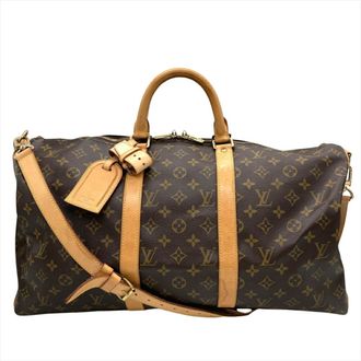 Louis Vuitton Brown Monogram Canvas Boston Bag (Pre-Owned)