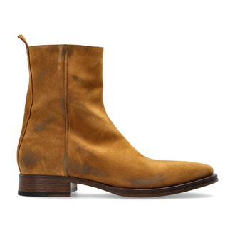 Acne Studios Ankle Boots, male, Beige, Size: 10 US Suede Ankle Boots