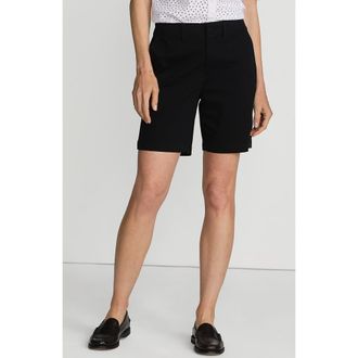 Lands End Plus Size Elastic Back Classic 7 Chino Shorts in Black at Nordstrom, Size 16Short