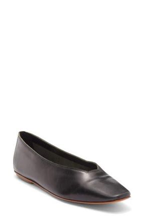 Pedro Garcia Tula Flat in Black Kid Skin at Nordstrom Rack, Size 8Us / 38Eu