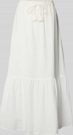 Vero Moda Ausgestellter Maxi-Rock mit Volants Modell PRETTY in Weiss, Gr&ouml;&szlig;e XL