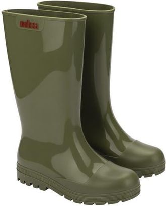 Melissa Welly Rain Boot in Olive Green at Nordstrom, Size 10