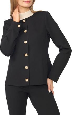 Ted Baker Roberta Ponte Jacket in Rich Black at Nordstrom, Size X-Large