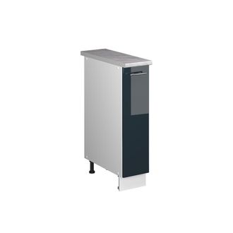 Vicco Mueble De Botica Fame-line, Azul Oscuro Alto Brillo/blanco, 20 Cm, Et M&aacute;rmol, Vicco