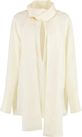 Givenchy Foulard Blouse - Dames - Blouses - Beige - 2XS - Overhemden