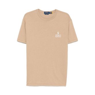 Polo Ralph Lauren T-Shirts, male, Beige, Size: XL Jersey-Ssl-Tsh