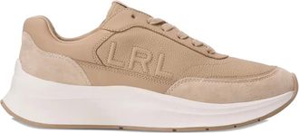 Lauren Ralph Lauren Sneakers met leren logo - Beige
