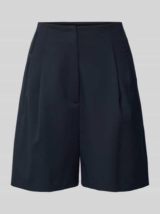 Marc O'Polo Regular Fit Bermudas mit Bundfalten in Marine, Gr&ouml;&szlig;e 34
